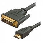 5bites APC-073-030 Кабель HDMI M / DVI M 24+1 double link, зол.разъемы, ферр.кольца, 3м.