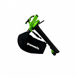 Greenworks Воздуходув-Садовый Пылесос аккумуляторный, 40V, бесщеточный, c 1хАКБ 5Ач и ЗУ 2406907UG