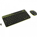 920-008213 Logitech Клавиатура + мышь MK240 Nano Black-yellow