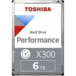 6TB Toshiba X300 HDWR460UZSVA SATA 6.0Gb/s, 7200 rpm, 256Mb buffer, 3.5"