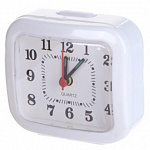 Perfeo Quartz часы-будильник "PF-TC-004", прямоугольные 8*7,5 см, белые