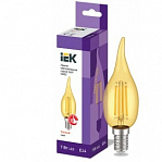 Iek LLF-CB35-7-230-30-E14-CLG Лампа LED СВ35 св.н/в зол. 7Вт 230В 2700К E14 серия 360°