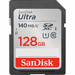 Флеш карта SDXC 128GB SanDisk SDXC Class 10 UHS-I U1 Ultra R 140MB/s SDSDUNB-128G-GN6IN