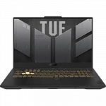 Ноутбук игровой ASUS TUF Gaming F17 FX707ZV4-HX076 90NR0FB5-M004H0, 17.3", IPS, Intel Core i7 12700H 2.3ГГц, 14-ядерный, 16ГБ DDR4, 512ГБ SSD, NVIDIA GeForce RTX 4060 для ноутбуков - 8 ГБ, без опер