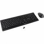 Клавиатура + мышь Gembird KBS-7200 Беспроводной комплект, черный, 2.4ГГц/10м, 1600 DPI, мини-приемник- USB, Chocolate дизайн