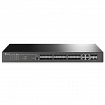 TP-Link SG3428XF Управляемый коммутатор JetStream уровня 2+ с 20 гигабитными портами SFP, 4 портами SFP+ и 4 комбинированными портами SFP/RJ45