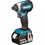 Makita DTD153RFE Шуруповерт акуд б\щет,18В,2х3Ач Li-ion,0-3400об\м,6-ти гр1\4",1.3кг,чем,170Нм,М5-М16