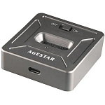 AgeStar 31CBNV1C USB 3.1 SSD M.2 NVME, алюминий, серый, GRAY