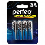 Perfeo LR6/4BL Super Alkaline 4 шт. в уп-ке