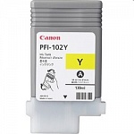 Canon PFI-102Y 0898B001 Картридж для Canon imagePROGRAF iPF605, iPF610., iPF650, iPF655, iPF710, iPF750, iPF755, LP17, iPF510, Желтый, 130 мл.GJ