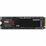 Твердотельный диск 2TB Samsung 990 PRO, M.2, PCI-E 4.0 x4, TLC 3D NAND R/W - 7450/6900 MB/s /EU