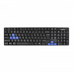 Exegate EX283618RUS Клавиатура Exegate LY-402N USB, 102кл., Enter большой, 8 голуб клавиш, шнур 1,35м, черн, Color box