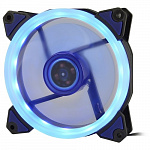 CROWN Вентилятор для компьютерного корпуса CMCF-12025S-1231 120*120*25мм;Синее LED кольцо;1500 об/мин;35CFM;20Дб;Подшипник скольжения;3pin+MOLEXпапа-мама 40+10см
