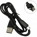 Harper USB A - Micro USB, BCH-321 Black Кабель ПВХ для зарядки и синхронизации, 2A, Быстрая зарядка.