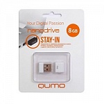 USB 2.0 QUMO 8GB NANO QM8GUD-NANO-W White