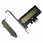 ORIENT C302E, Переходник PCI-Ex1-M.2 M-key NVMe SSD, тип 2230/2242/2260/2280, 2 планки крепления в комплекте 31152
