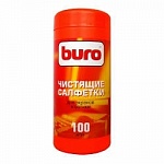 Туба с чистящими салфетками BURO BU-Tscreen, для экранов и оптики, 100шт. 817439