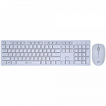 Клавиатура + мышь Oklick 240M White USB cordless slim Multimedia 1091258