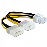 Cablexpert Разветвитель питания 2xMolex-PCI-Express 8pin, для подключения в/к PCI-Е 8pin к б/п ATX CC-PSU-81