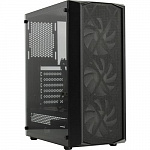 Powercase CMRMX-L3 Корпус Rhombus X3 Mesh LED, Tempered Glass, 3x 120mm 5-color fan, чёрный, ATX CMRMX-L3