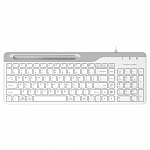 Клавиатура A4Tech Fstyler FK25 белый/серый USB slim 1530217