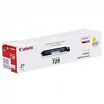 Canon Cartridge 729Y 4367B002 Тонер картридж для LBP 7010C, Желтый, 1000стр. GR