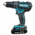 Makita DHP482SYE Дрель акуд, DHP482SYE 18В,2x1.5Ач Li-ion,БЗП-13мм,0-600\1900об\м,62\36Нм,1.8кг,чем,XPT