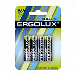 Ergolux LR03 Alkaline BL-4 LR03 BL-4, батарейка,1.5В 4 шт. в уп-ке