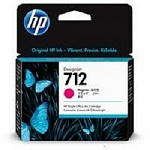 Картридж струйный HP 712 3ED68A пурпурный 29мл для HP DJ Т230/630