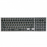 Клавиатура беспроводная Gembird KBW-2, В комплекте нет адаптера Bluetooth, 4 устройства,106 кл., ножничный механизм, бесшумная