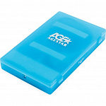 Внешний корпус 2.5" SATA HDD/SSD AgeStar SUBCP1 blue USB2.0, пластик, безвинтовая конструкция SUBCP1 BLUE