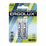 Ergolux AAA-1100mAh Ni-Mh BL-2 NHAAA1100BL2, аккумулятор,1.2В 2 шт. в уп-ке