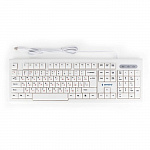 Клавиатура Gembird KB-8354U,USB, бежевый/белый, 104 клавиши, кабель 1,45м