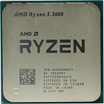 CPU AMD Ryzen 5 3600 OEM 3.6GHz up to 4.2GHz/6x512Kb+32Mb, 6C/12T, Matisse, 7nm, 65W, unlocked, AM4