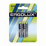 Ergolux LR03 Alkaline BL-2 LR03 BL-2, батарейка,1.5В 2 шт. в уп-ке