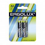 Ergolux LR6 Alkaline BL-2 LR6 BL-2, батарейка,1.5В 2 шт. в уп-ке