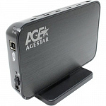AgeStar 3UB3A8-6G Black Мобил рек, usb3.0 to 3,5"hdd SATA алюминий