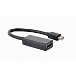 Cablexpert Переходник miniDisplayPort - HDMI,4K, 20M/19F, кабель 15см, черный A-mDPM-HDMIF4K-01