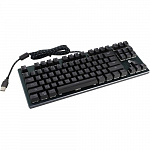 Клавиатура механическая Gembird KB-G540L USB, черн, переключатели Outemu Blue, 87 клавиши, подсветка Rainbow 9 режимов, FN, кабель тканевый 1.8м