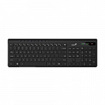 Клавиатура беспроводная мультимедийная Genius SlimStar 7230. 12 мультимедийных клавиш, тонкие клавиши, 2.4ГГц, поддержка приложения Genius Key support.