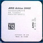 CPU AMD Athlon 200GE OEM YD200GC6M2OFB 3.2 GHz/2core/1+4Mb/SVGA RADEON Vega 3/35W/Socket AM4